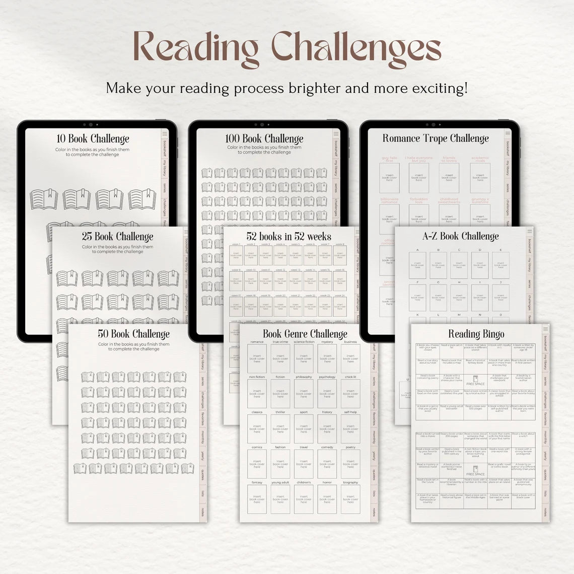Aesthetic Reading Journal for GoodNotes